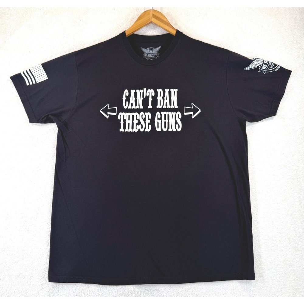 We The People Holsters -"Can't Ban These Guns"- Graphic T-Shirt Black Mens XL